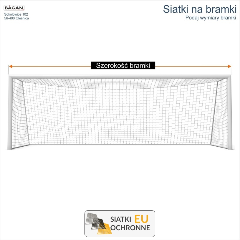Siatki na bramki - siatka na wymiar - podaj wymiary bramki Siatki na bramki - siatka na wymiar - podaj wymiary bramki