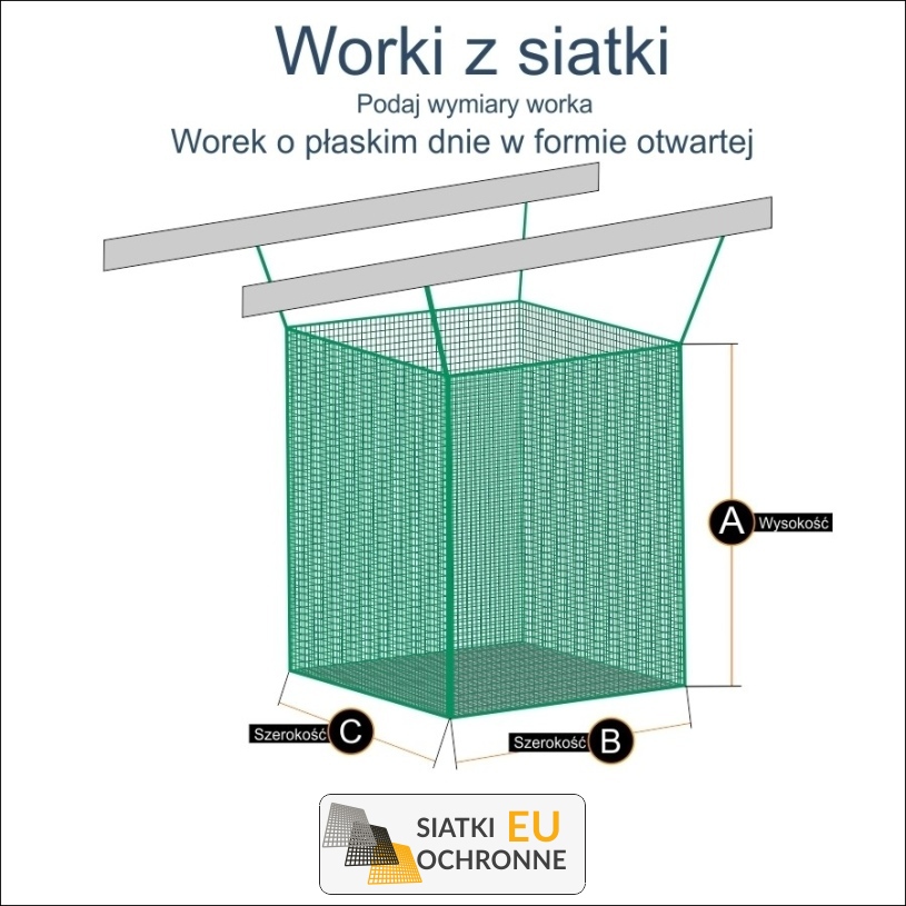 Worek z płaskim dnem - worki magazynowe z mocnego sznurka Worek z płaskim dnem - worki magazynowe z mocnego sznurka - sklep SiatkiOchronne.eu - zdjęcie 1