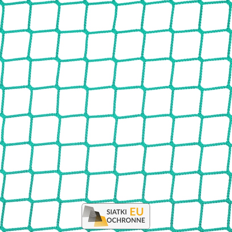 Zabezpieczenie antresoli w magazynie — Wielkość oczka 4,5x4,5 cm. Grubość 4mm Zabezpieczenie antresoli w magazynie — Wielkość oczka 4,5x4,5 cm. Grubość 4mm - sklep SiatkiOchronne.eu - zdjęcie 1