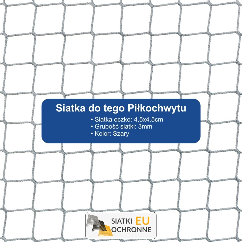 Ogrodzenie boiska 6m wys. z słupami i siatką  4,5x4,5cm o grubości 3mm