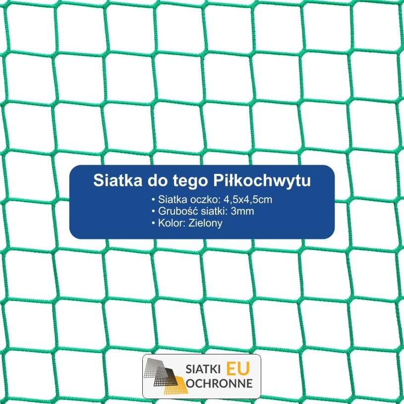 Ogrodzenie boiska 6m wys. z słupami i siatką  4,5x4,5cm o grubości 3mm