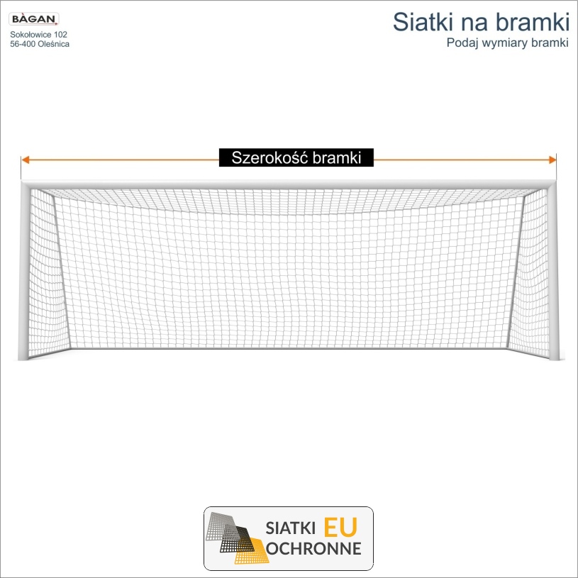 Siatka sportowa o oczku 10x10cm i grubości 6mm Siatka sportowa o oczku 10x10cm i grubości 6mm