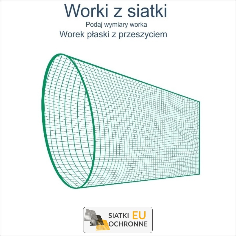Worek Siatkowy Płaski, Oczko 8x8cm, Grubość 5mm