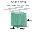 Siatka z oczkami 10x10cm do bezpiecznego zabezpieczania produktów, o grubości 5mm