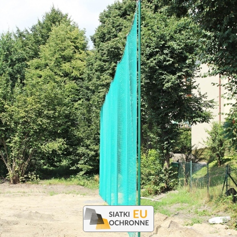 Piłkochwyt 6m - Słupki z siatką 6x6cm o grubości 4mm, o wysokości 6m