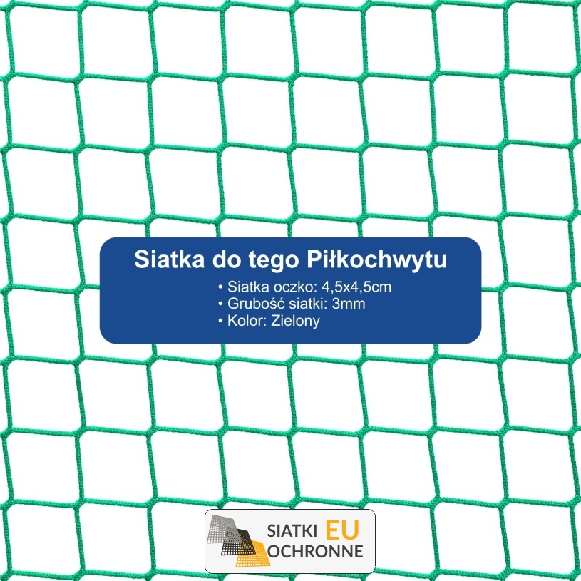 Ogrodzenie boiska 4m wys. z słupami i siatką 4,5x4,5cm o grubości 3mm