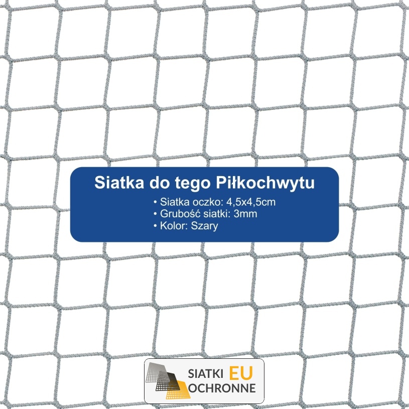 Ogrodzenie boiska 4m wys. z słupami i siatką 4,5x4,5cm o grubości 3mm