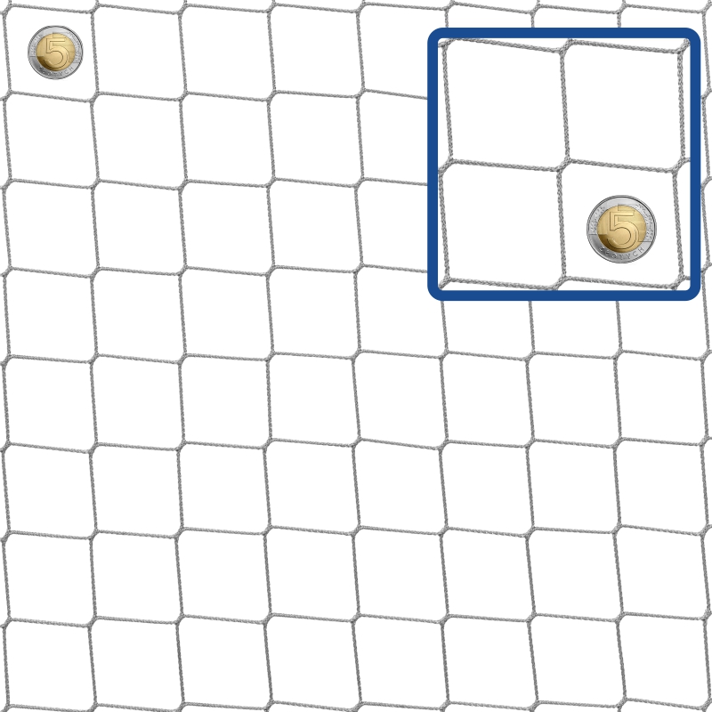 Wielkość oczka: 4x4cm