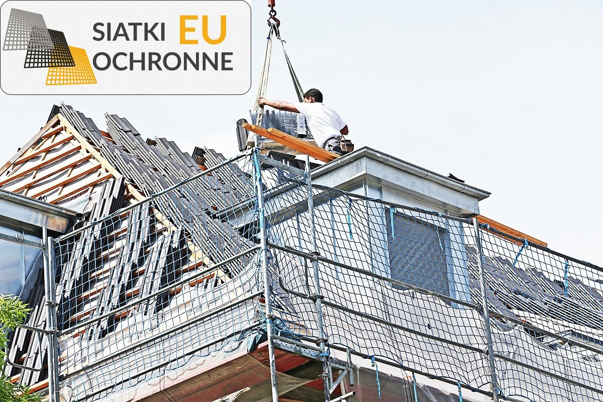 Sznurkowa Siatka Bezpieczeństwa 4,5x4,5 5mm z PP SiatkiOchronne.eu - Sznurkowa Siatka Bezpieczeństwa 4,5x4,5 5mm z PP