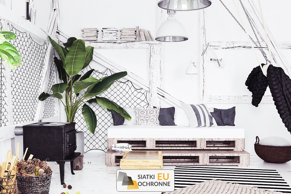 Stylowe przystrojenie wnętrz siatką sznurkową SiatkiOchronne.eu - Stylowe przystrojenie wnętrz siatką sznurkową