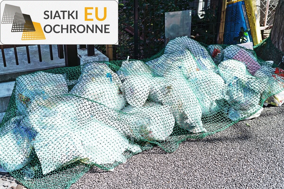 Sznurkowa siatka zabezpieczająca odpady luzem SiatkiOchronne.eu - Sznurkowa siatka zabezpieczająca odpady luzem