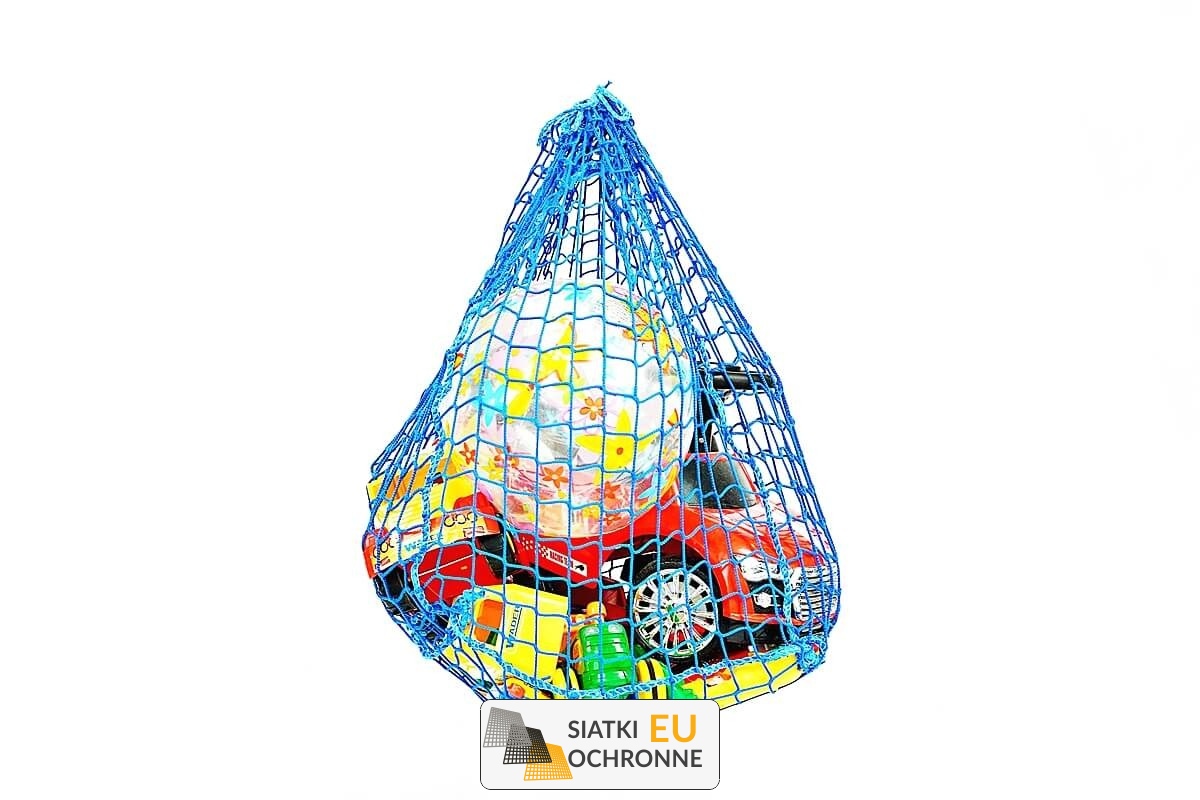   SiatkiOchronne.eu - Płaski worek z poliestrowej siatki o grubości 4mm i oczkach 3x3cm na wymiar 