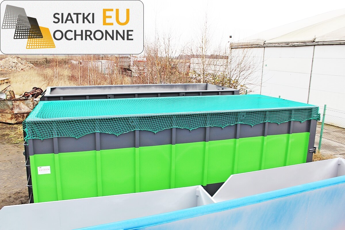 Siatka ochronna dla kontenerów mulda SiatkiOchronne.eu - Siatka ochronna dla kontenerów mulda