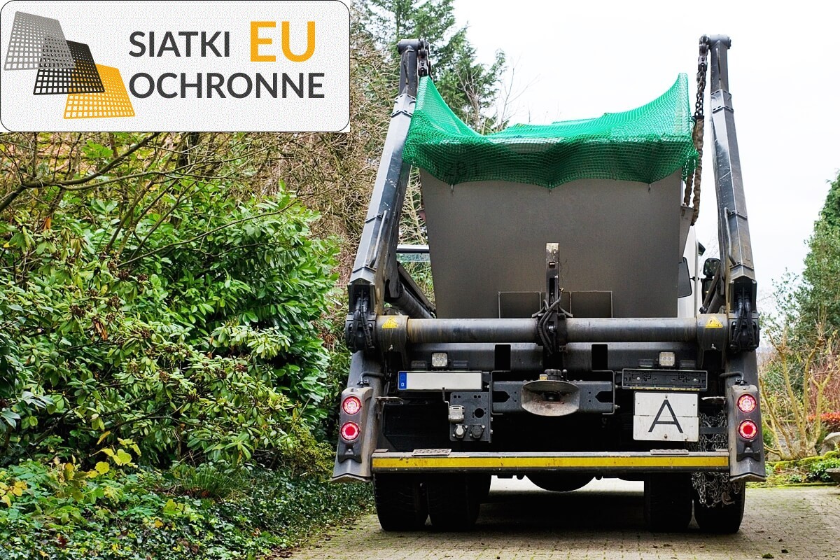   SiatkiOchronne.eu - Przykrycie i zabezpieczenie siatką kontenera hakowego 