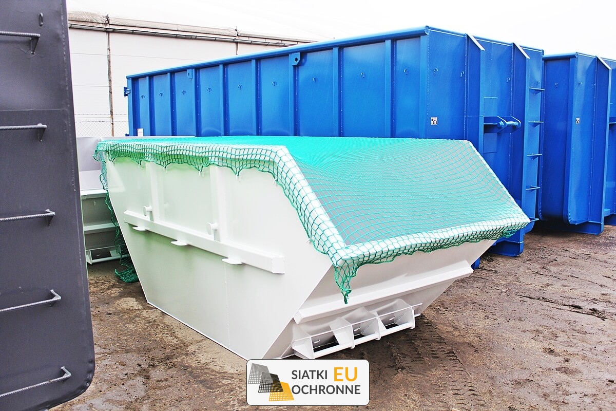   SiatkiOchronne.eu - Siatka do kontenera rolkowego   Zabezpieczenie kontenera rolkowego 