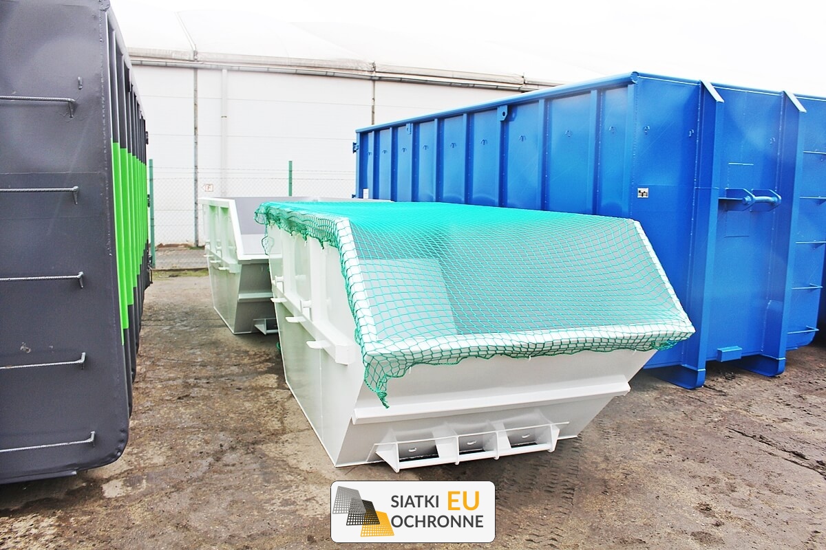   SiatkiOchronne.eu - Siatka do kontenera rolkowego   Zabezpieczenie kontenera rolkowego 