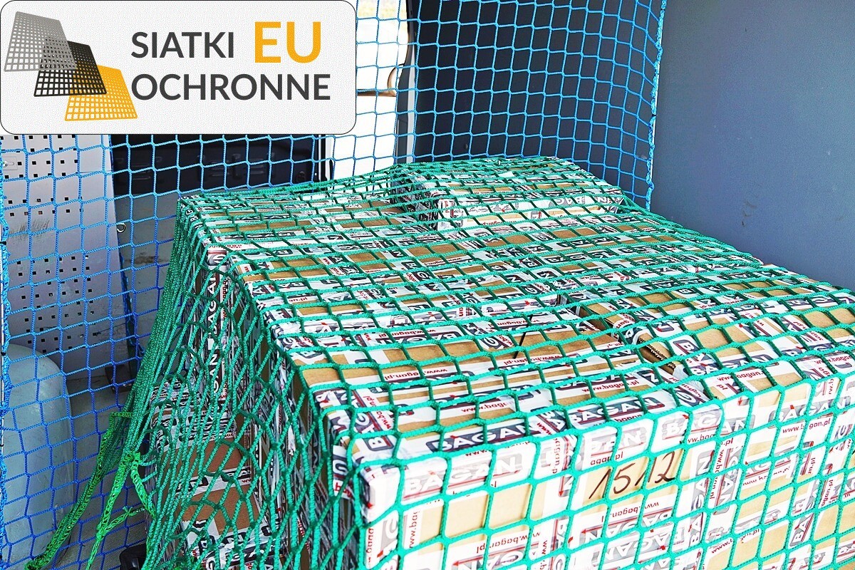 Ochronna siatka przeznaczona do bezpiecznego przewozu palet SiatkiOchronne.eu - Ochronna siatka przeznaczona do bezpiecznego przewozu palet