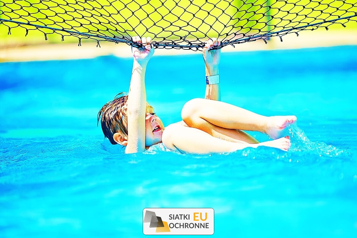   SiatkiOchronne.eu - Zestaw do tymczasowego zabezpieczania basenu sznurkową siatką 