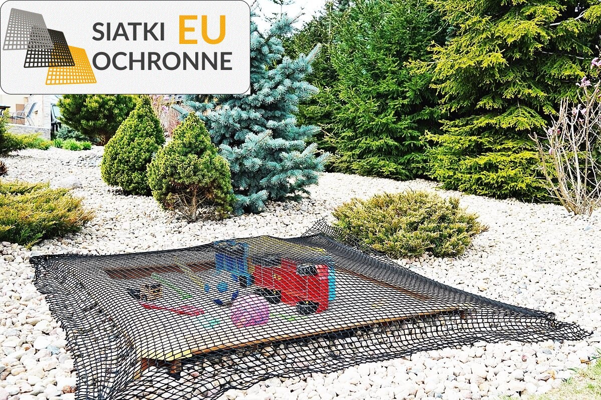 Siatkowe zabezpieczenie do dziecięcej piaskownicy SiatkiOchronne.eu - Siatkowe zabezpieczenie do dziecięcej piaskownicy