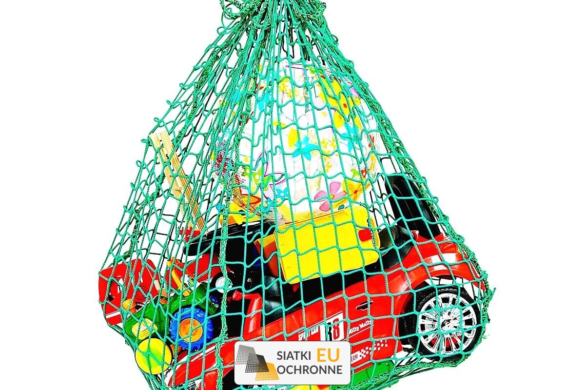   SiatkiOchronne.eu - Siatkowy worek kwadratowy o wymiarach oczka 8x8cm i grubości 6mm 