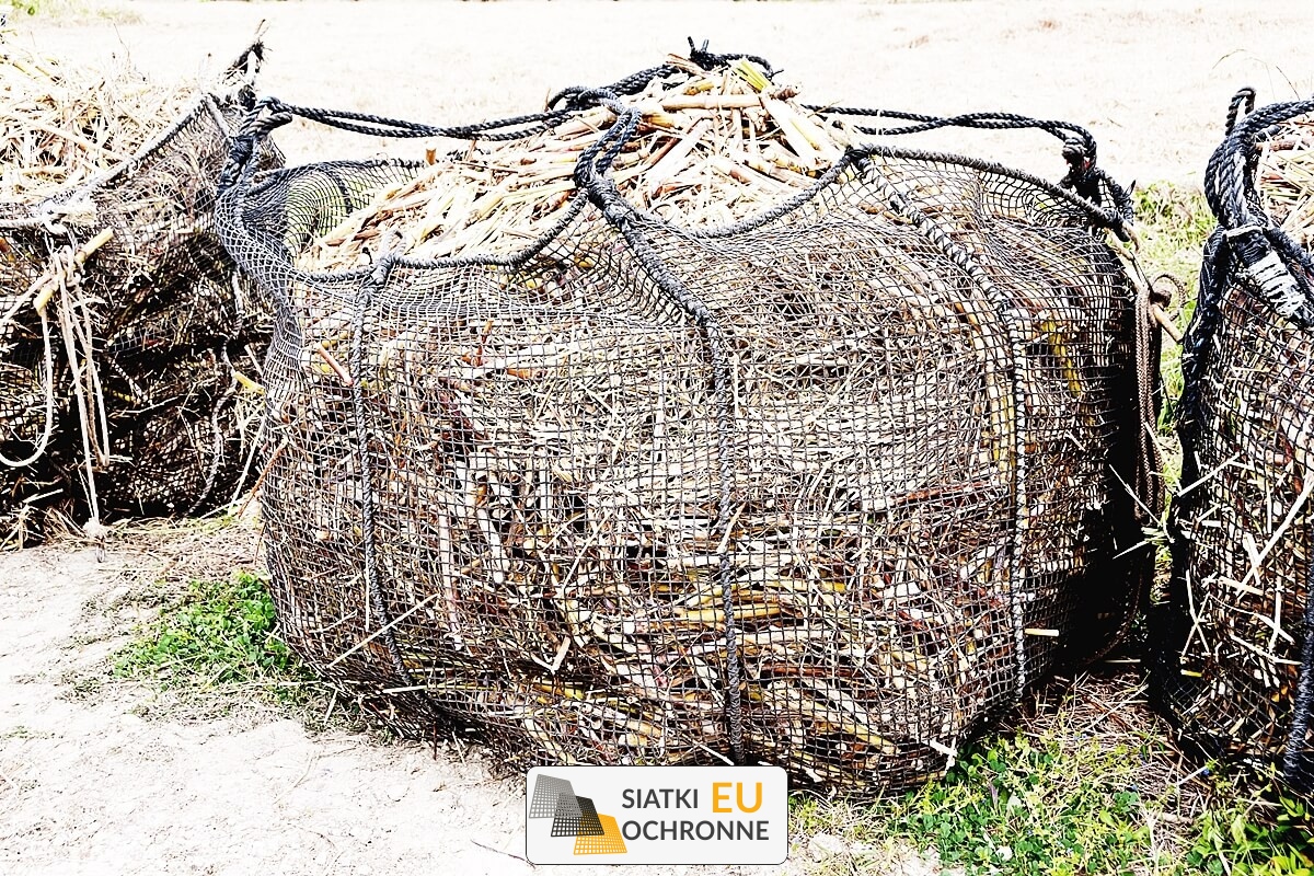   SiatkiOchronne.eu - Worek kwadratowy z płaskim dnem. Worek na wymiar z siatki oczko 10x10cm o grubości 6mm 