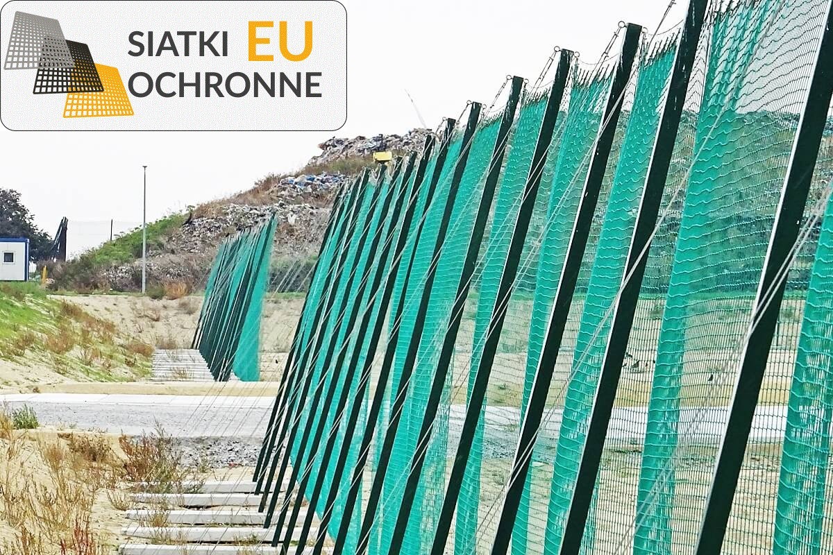   SiatkiOchronne.eu - Siatka 2x2 z 2mm sznurka polipropylenowego do segregacji odpadów 