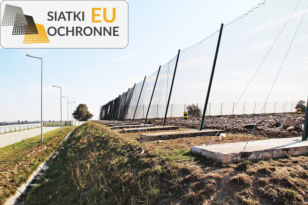 Wytrzymała siatka na zabezpieczanie terenu wysypisk SiatkiOchronne.eu - Wytrzymała siatka na zabezpieczanie terenu wysypisk