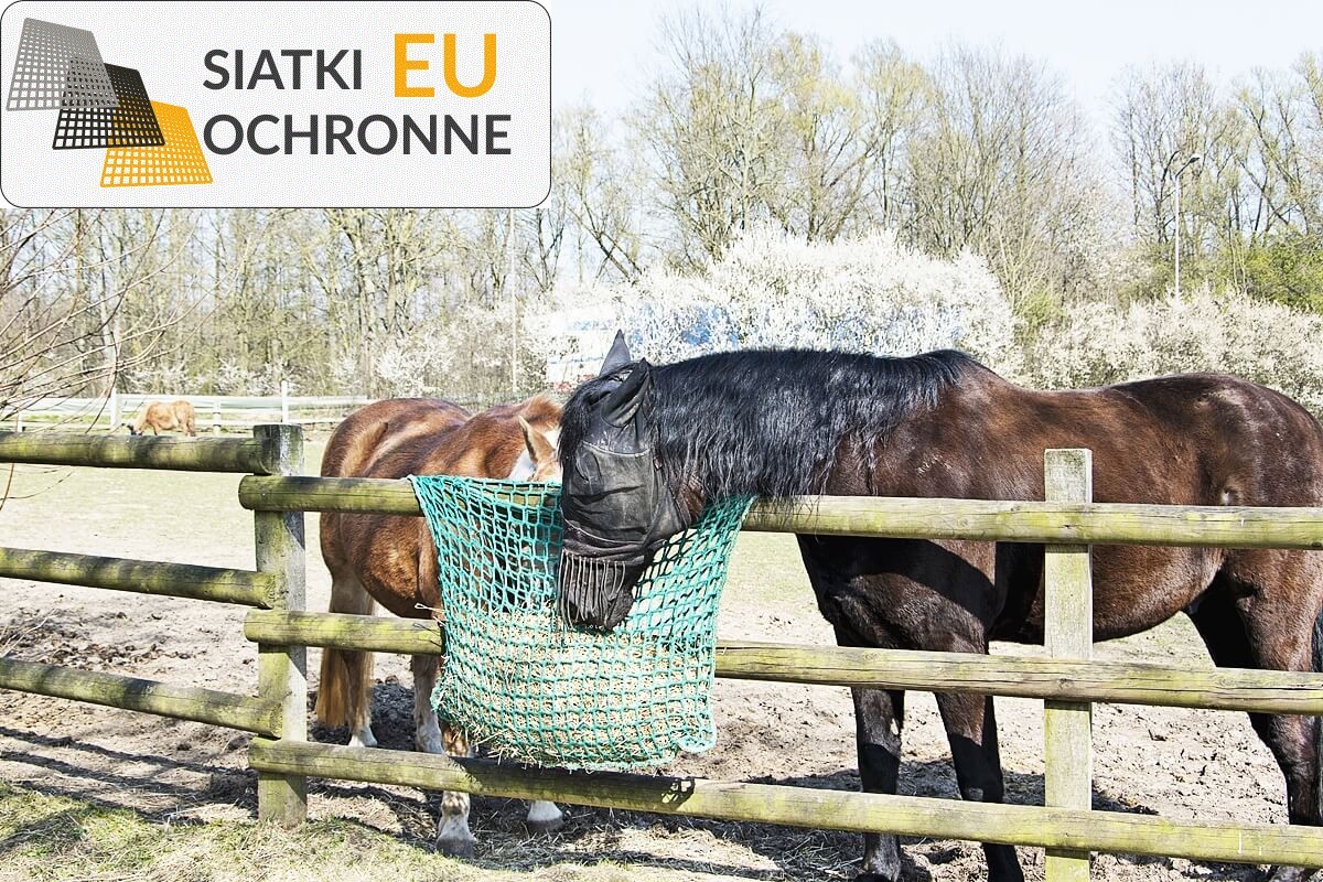   SiatkiOchronne.eu - Kwadratowy worek na siano z mocnej siatki o oczkach 8x8cm 