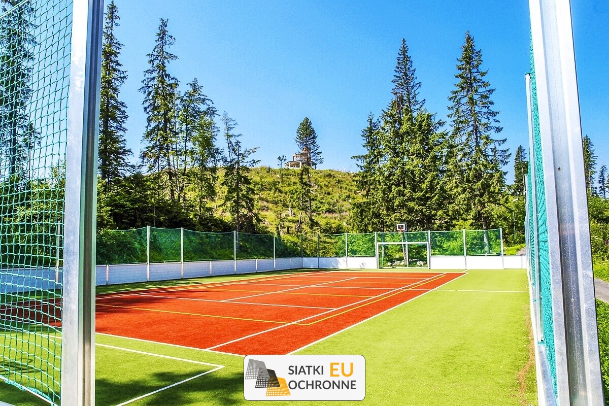 Bezpieczny kort tenisowy - siatka PP SiatkiOchronne.eu - Bezpieczny kort tenisowy - siatka PP