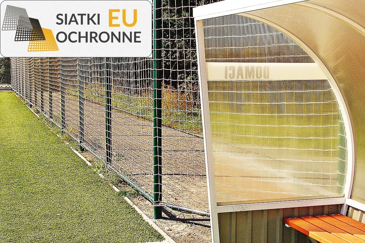   SiatkiOchronne.eu - 5-metrowe ogrodzenie z siatką i słupami, grubość siatki 5mm, rozmiar oczek 8x8cm 