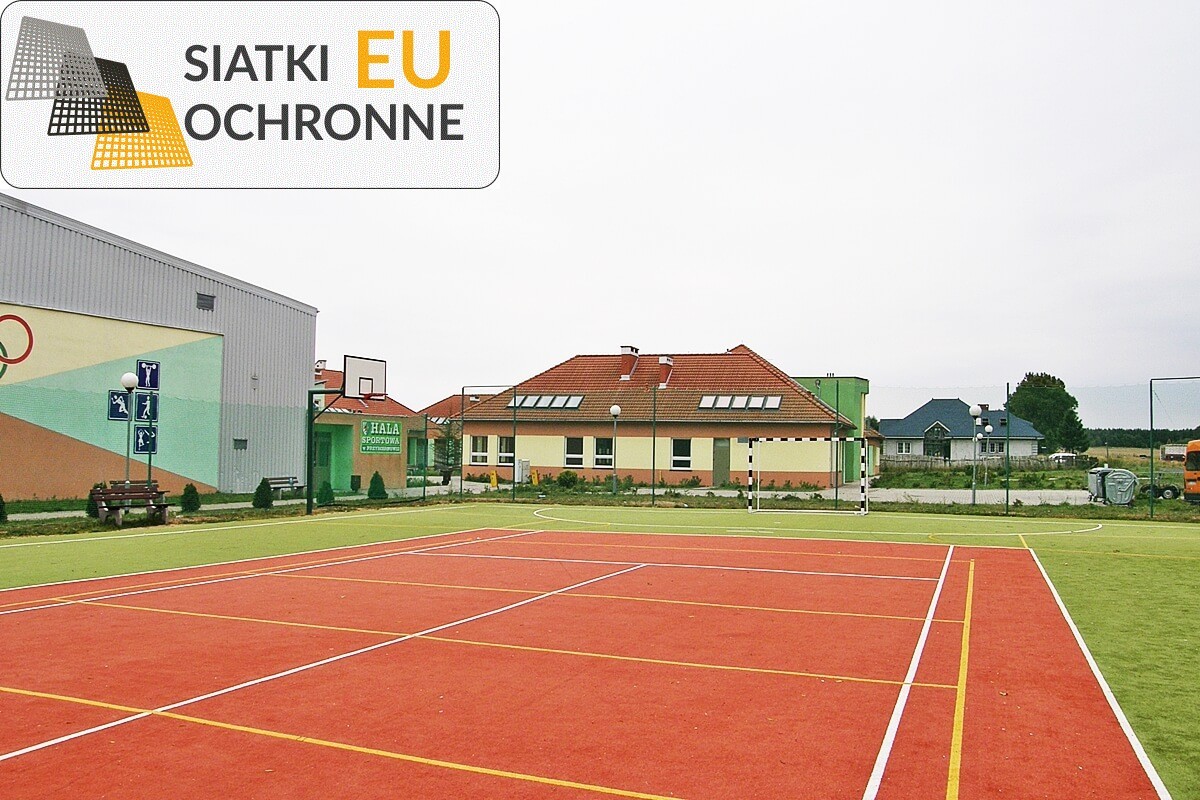 Siatka do piłki z wytrzymałego sznurka na boisko szkolne SiatkiOchronne.eu - Siatka do piłki z wytrzymałego sznurka na boisko szkolne