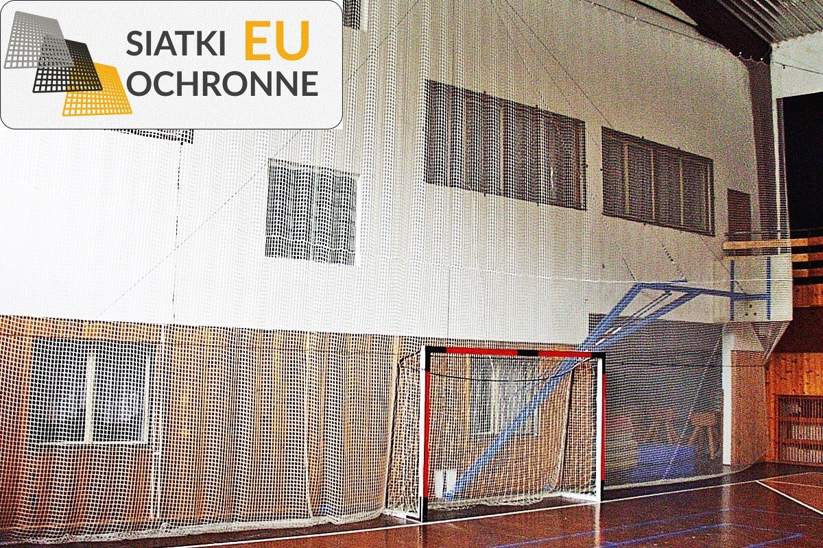 Zabezpieczenie sportowe z siatki do montażu na suficie SiatkiOchronne.eu - Zabezpieczenie sportowe z siatki do montażu na suficie