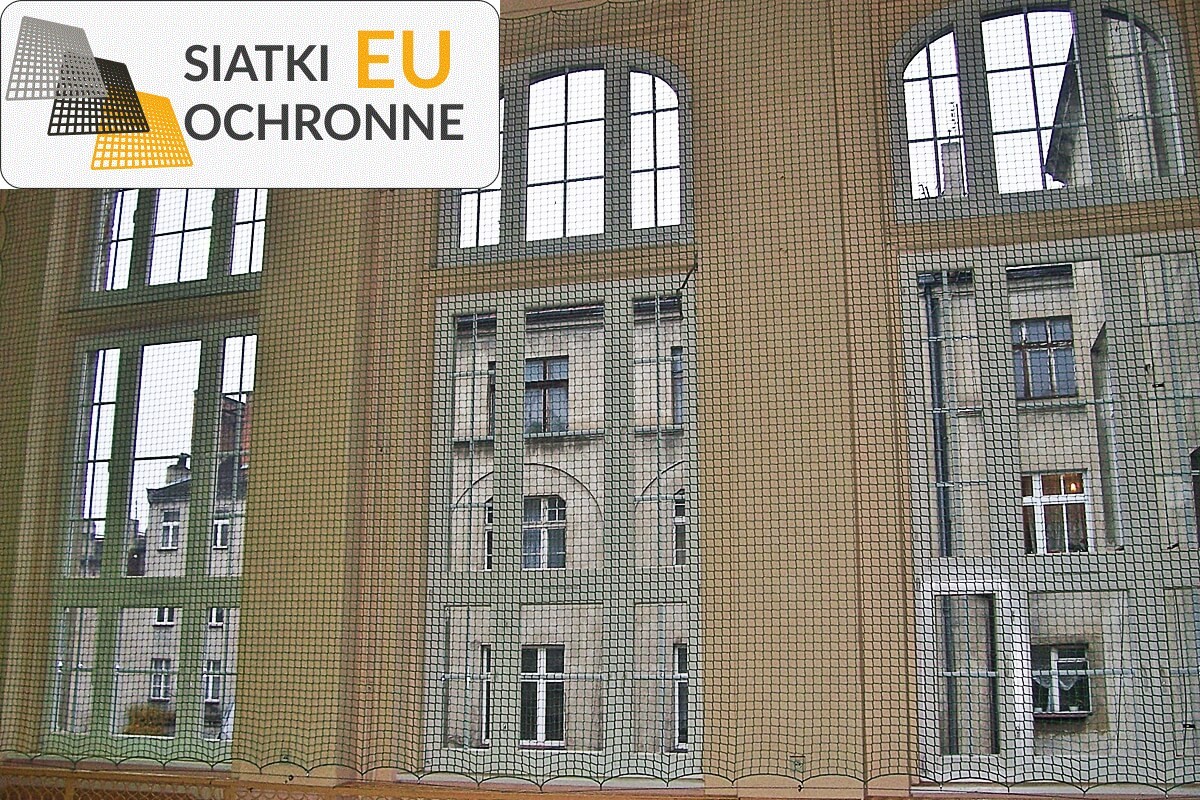   SiatkiOchronne.eu - Osłona wykonana z sznurkowej siatki idealna dla hal sportowych 