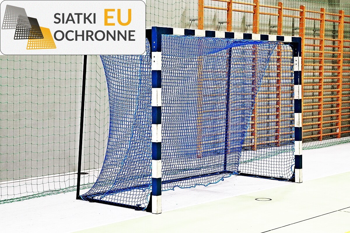 Sznurkowa siatka na bramkę z oczkami o wymiarach 8x8cm i grubości 6mm SiatkiOchronne.eu - Sznurkowa siatka na bramkę z oczkami o wymiarach 8x8cm i grubości 6mm