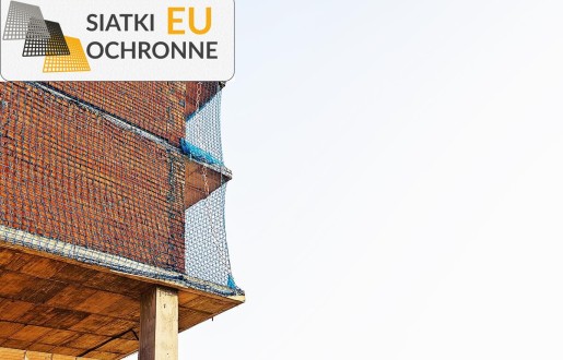 Sznurkowa siatka zabezpieczająca teren budowlany SiatkiOchronne.eu - Sznurkowa siatka zabezpieczająca teren budowlany
