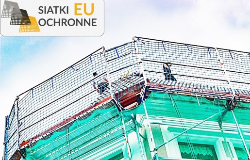 Asekuracyjna siatka zabezpieczająca prace na wysokościach SiatkiOchronne.eu - Asekuracyjna siatka zabezpieczająca prace na wysokościach