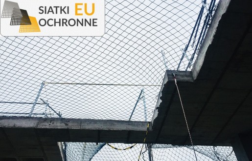 Asekuracyjna siatka do bezpiecznej pracy na dużych wysokościach SiatkiOchronne.eu - Asekuracyjna siatka do bezpiecznej pracy na dużych wysokościach
