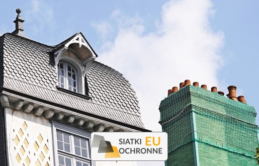   SiatkiOchronne.eu - Siatka budowlana   Zabezpieieczenie siatką prac budowlanych 