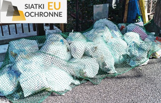 Siatka zabezpieczająca odpady przed wiatrem SiatkiOchronne.eu - Siatka zabezpieczająca odpady przed wiatrem