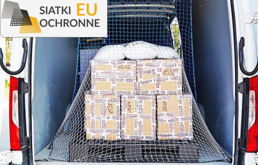 Gruba siatka o oczkach 4,5x4,5 cm idealna dla samochodów dostawczych SiatkiOchronne.eu - Gruba siatka o oczkach 4,5x4,5 cm idealna dla samochodów dostawczych