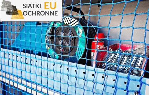 Siatkowa przegroda oczkowa o wymiarach 4,5x4,5 cm i 3mm grubości do busa towarowego SiatkiOchronne.eu - Siatkowa przegroda oczkowa o wymiarach 4,5x4,5 cm i 3mm grubości do busa towarowego