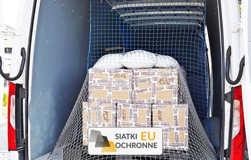   SiatkiOchronne.eu - Siatkowa przegroda do busa   oczka 6x6 cm, grubość 4 mm 