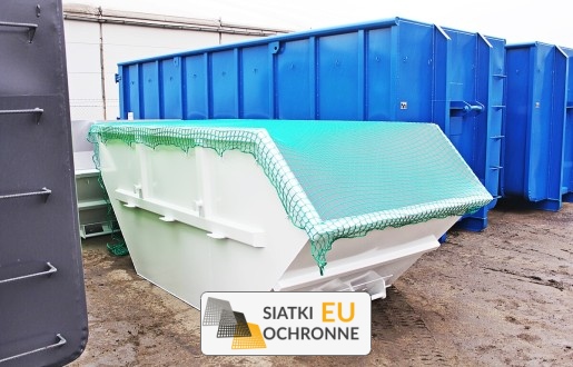   SiatkiOchronne.eu - Siatka do kontenera hakowego   Zabezpieczenie kontenera hakowego 
