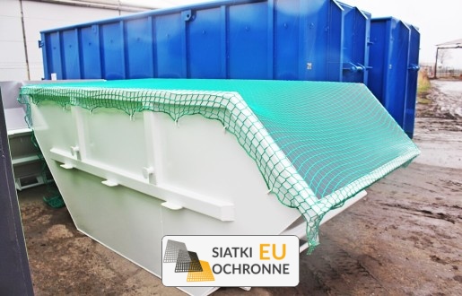   SiatkiOchronne.eu - Siatka zabezpieczająca do hakowego kontenera 