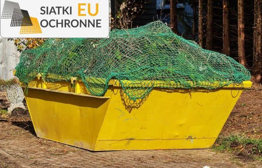  SiatkiOchronne.eu - Przykrycie i zabezpieczenie siatką kontenera hakowego 