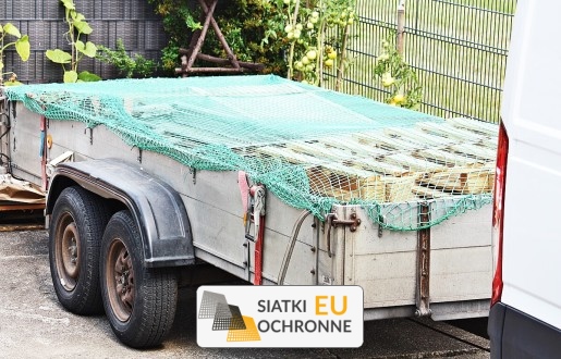 Siatka nakładana na przyczepkę Zabezpieczenie przyczepki samochodowej siatką SiatkiOchronne.eu - Siatka nakładana na przyczepkę Zabezpieczenie przyczepki samochodowej siatką