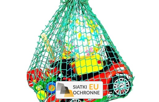   SiatkiOchronne.eu - Siatkowy worek kwadratowy o wymiarach oczka 8x8cm i grubości 6mm 