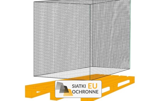   SiatkiOchronne.eu - Worek kwadratowy z siatki o oczkach 10x10cm i grubości 4mm do przechowywania towarów 