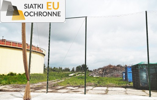 Lekka osłona magazynowa wykonana z siatki SiatkiOchronne.eu - Lekka osłona magazynowa wykonana z siatki