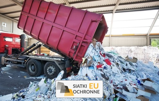 Siatka zabezpieczająca do magazynowania styropianu SiatkiOchronne.eu - Siatka zabezpieczająca do magazynowania styropianu